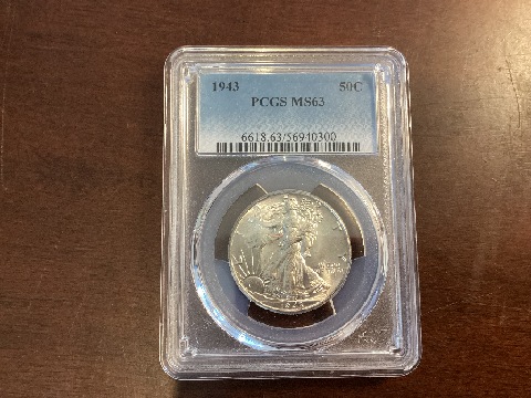 1943 Walking Liberty Half Dollar