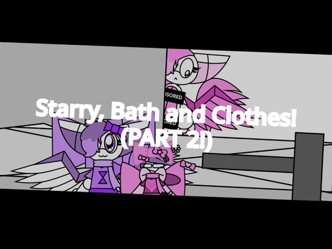 Starry decided to wash herself, but..... (PART 2: Unie brings a Starry's towel for Starry!)
