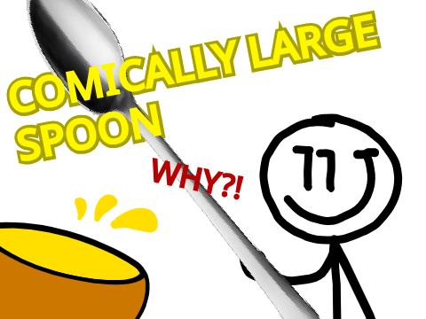 Comically Large Spoon by Ani-MakerC