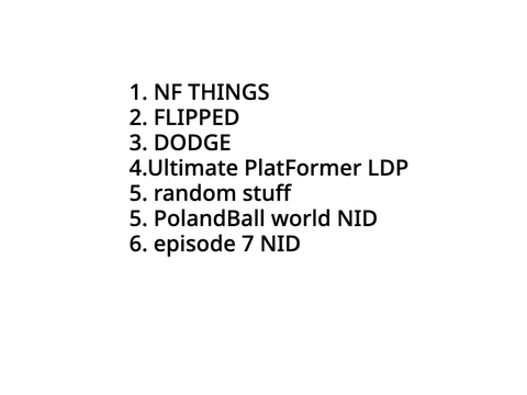 DEVELOPMENT PRIORITY LIST