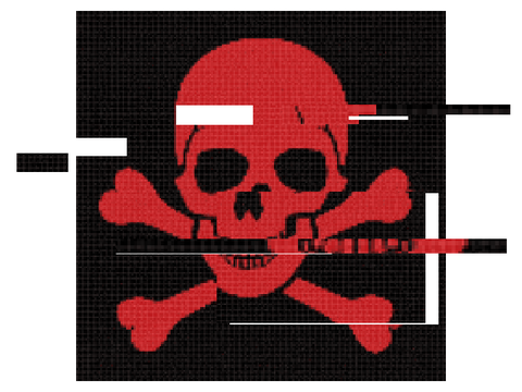 glitch skull
