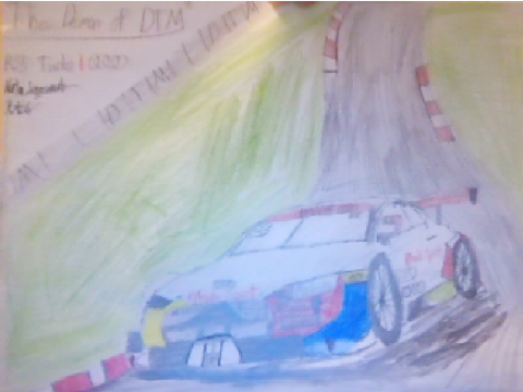 (Paper Drawing) Audi RS5 Turbo DTM
