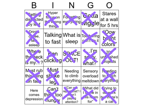 ADHD Bingo remix