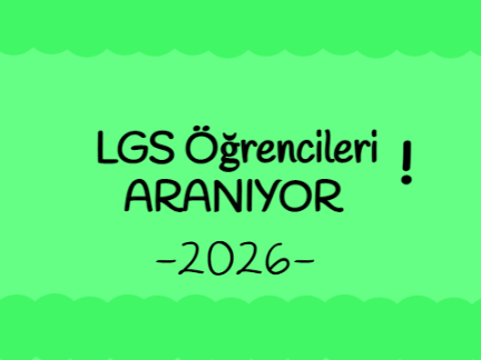 LGS 2026 8. Sınıfları Arıyorum