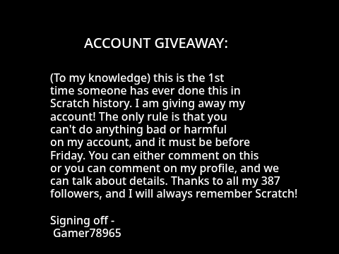 Giving away my account! (Big news)