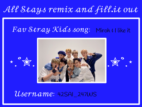 ☆ | All Stays Remix & Fill Out → remix | ☆