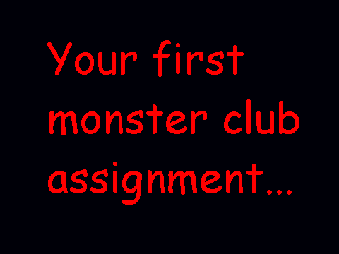 Monster CLub FIRST assignment