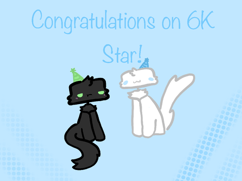gift for star [] congratulations on 6K !