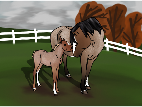 Art update- Nomi and her filly