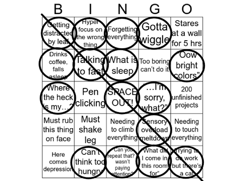 ADHD bingo! BINGO!!! remix remix