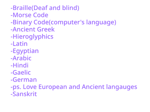 Languages I would love to learn