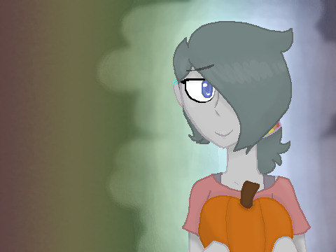 Crystal has le pumpkin.