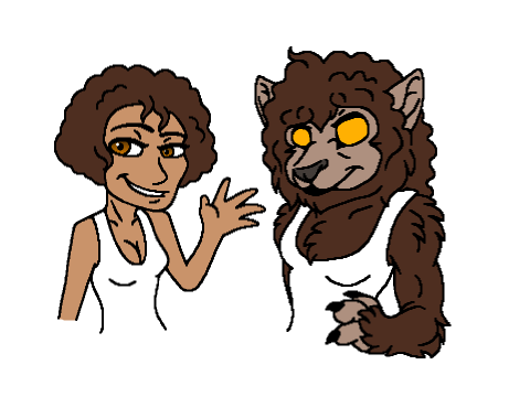 Celebs as Werewolves - Whitney Houston