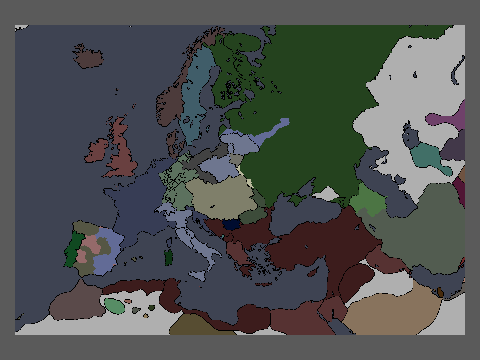 Map of Europe 1812