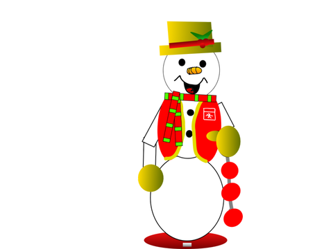 Gold snowman