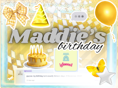 Maddie's Birthday Project