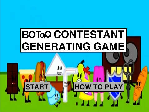 BOTGO Contestant Generating Game 