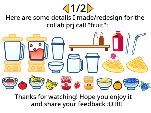 Collab prj “FRUIT” — Art & Asset Showcase