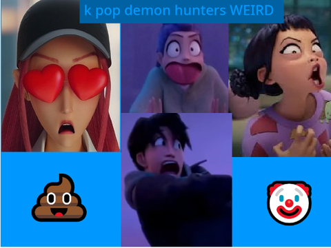 k pop demon hunters weird songs