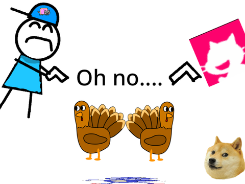 POV: when turkeys go to a party  ☠️ 