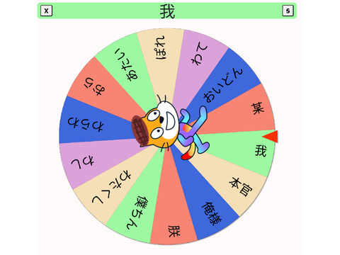 感謝祭その一！　一人称変更