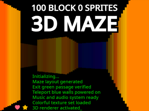 3D Maze 100 Block 0 Sprites