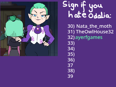 Sign if you hate Odalia! >:D  remix remix remix remix