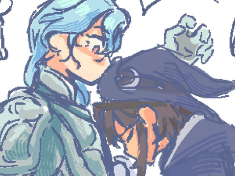 fantasy ☆ oc art + crude comic 