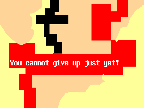 algamite chara and frisk (fan game)