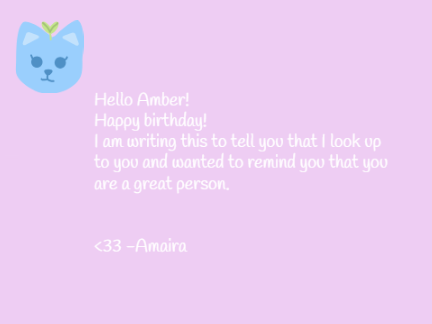 Happy Birthday Amber!!
