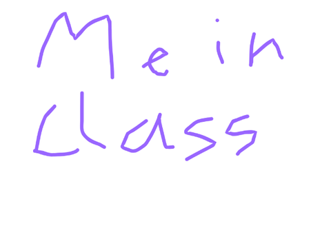 me in class