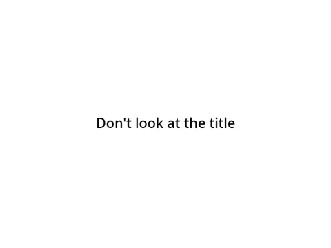 Don't Click on this Game