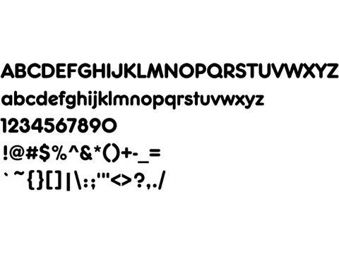 A Rounded Font
