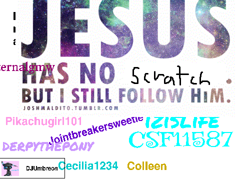 Sign your username or name if you accept Christ