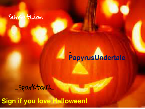 Sign if you love Halloween! remix remix