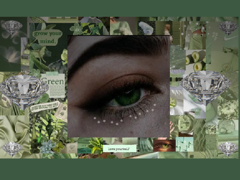 DARK GREEN MOOD BOARD