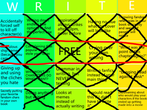 Author Bingo/Writer Bingo remix