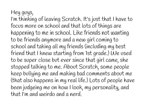 I might leave Scratch...