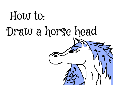~Easy~ How to: Draw a horse head