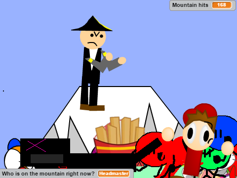 Add yourself trying to get the mountain! V38