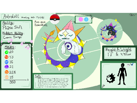 Fakemons cuz I'm lowk getting obsessed drawing them