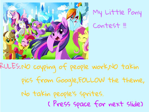 My little pony contest ~CLOSED~