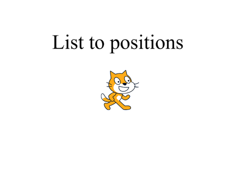 List to positions