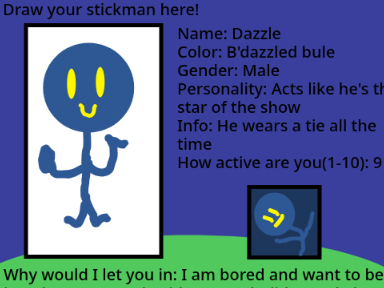 I'm B'DAZZLED by your performance, BLUE!