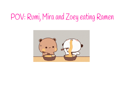  POV HUNTRIX eating Ramen!!