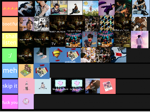 Mico songs tier list bc why not