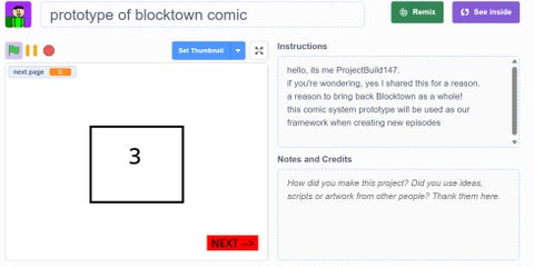 prototype of blocktown comic