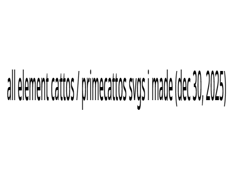 every element cattos / primecattos svg i've made