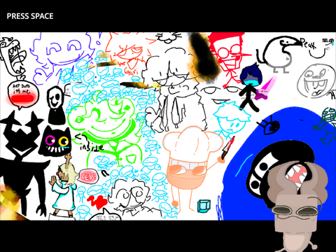 We drew stuff :P