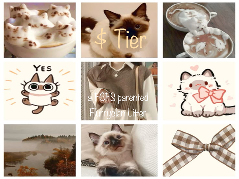 (FULL)【 $ Tier 】a FCFS Parented Flurryclan Litter